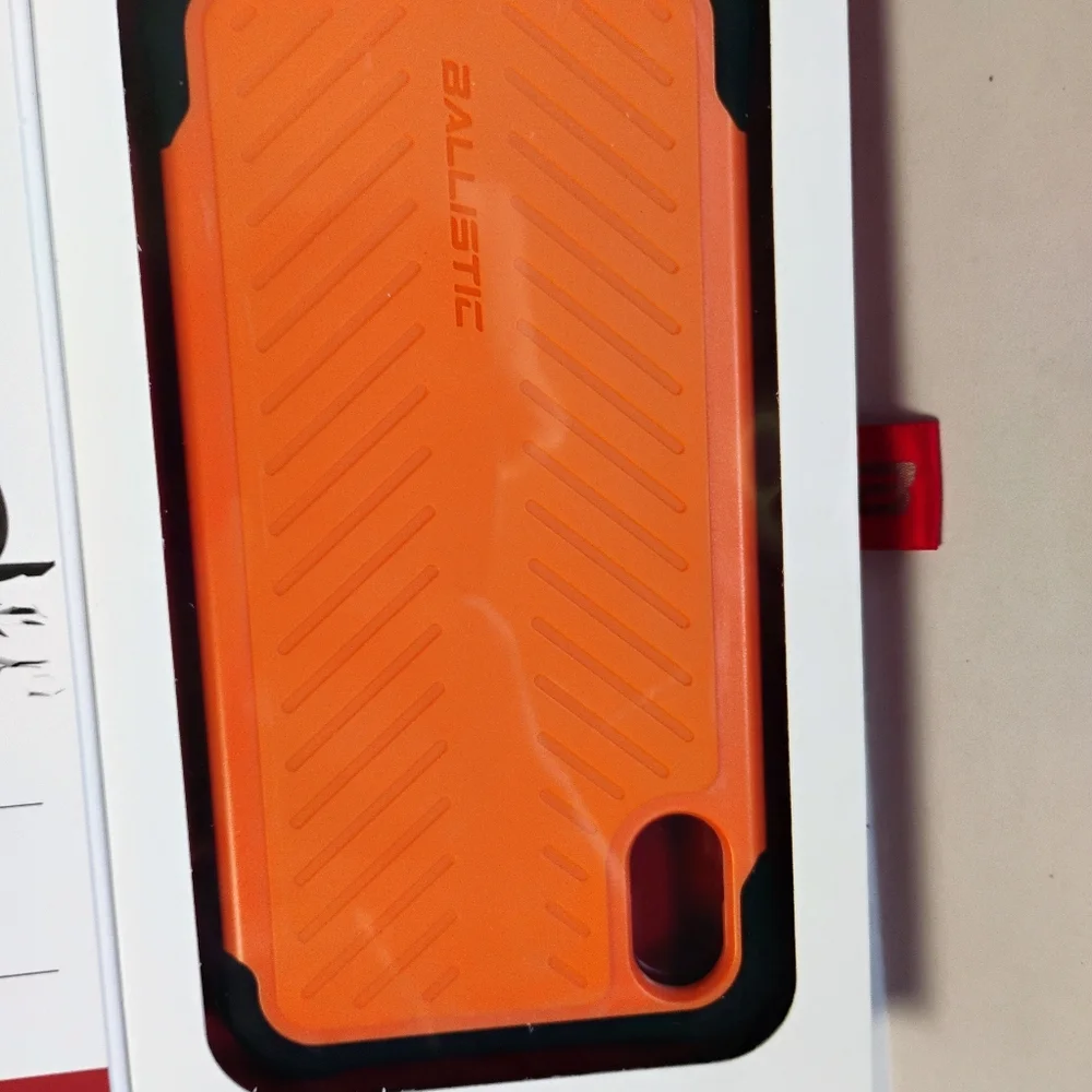 NIB Ballistic Tough Jacket Case‎ for iPhone Xs Max - Orange/Black